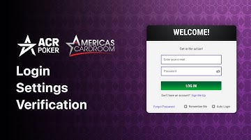 Login to ACR Poker (Americas Cardroom): Verification, Deposit, Withdraw, Settings, Promotions