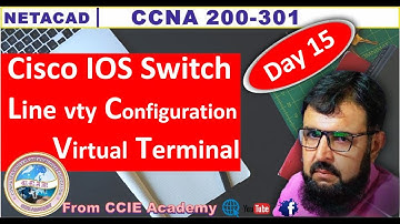 Cisco IOS Switch Line VTY Configuration | Virtual Terminal Configuration | CCNA 200-301