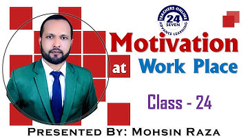 MGT211 Short Lecture - 24 | VU Short Lecture | Motivation at Work Place in (Urdu / Hindi)