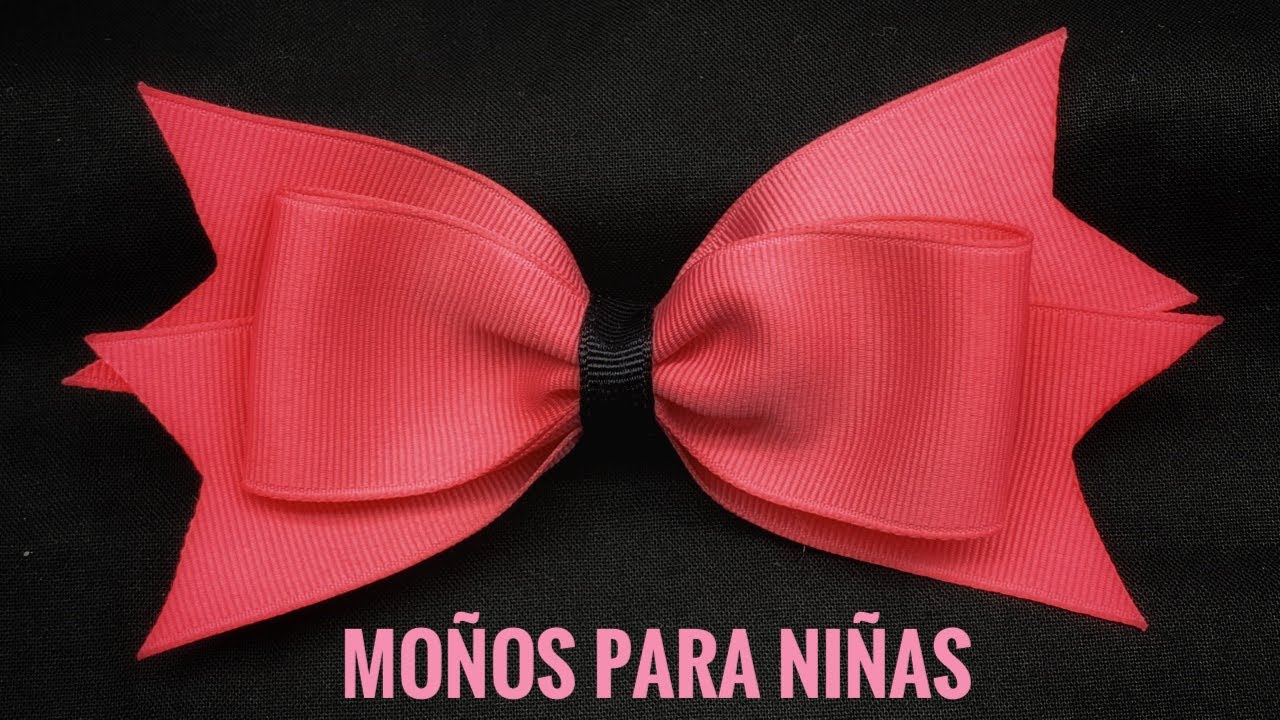 Como Hacer un moño sencillo/Lazos para niñas