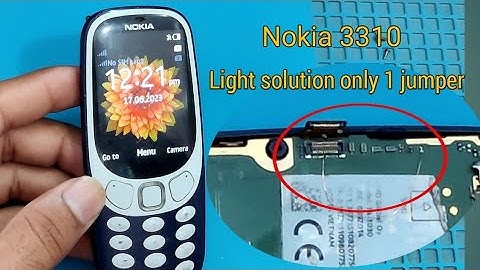 Nokia 3310 lcd light solution only one jumper|#MNCMOBILE