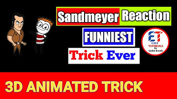 Super trick to learn Sandmeyer reaction || Chemistry reaction cartoon (animated)
