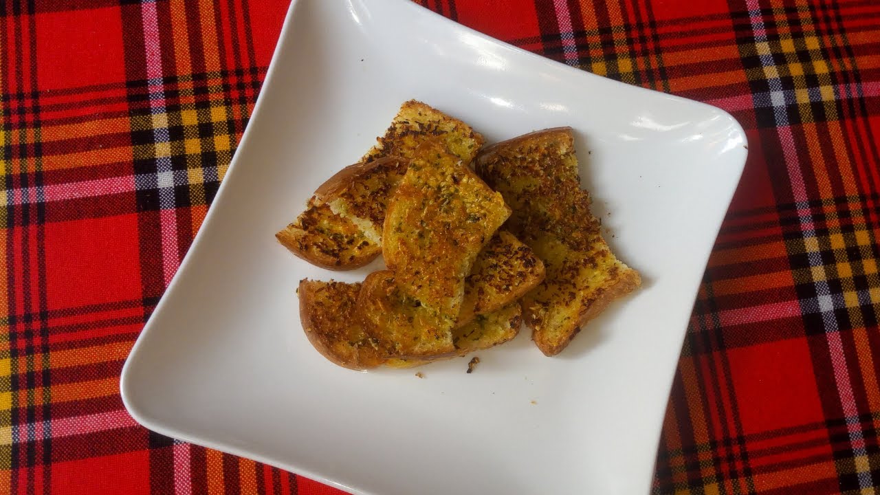 SIMPLE PAN FRIED GARLIC BREAD RECIPE YouTube