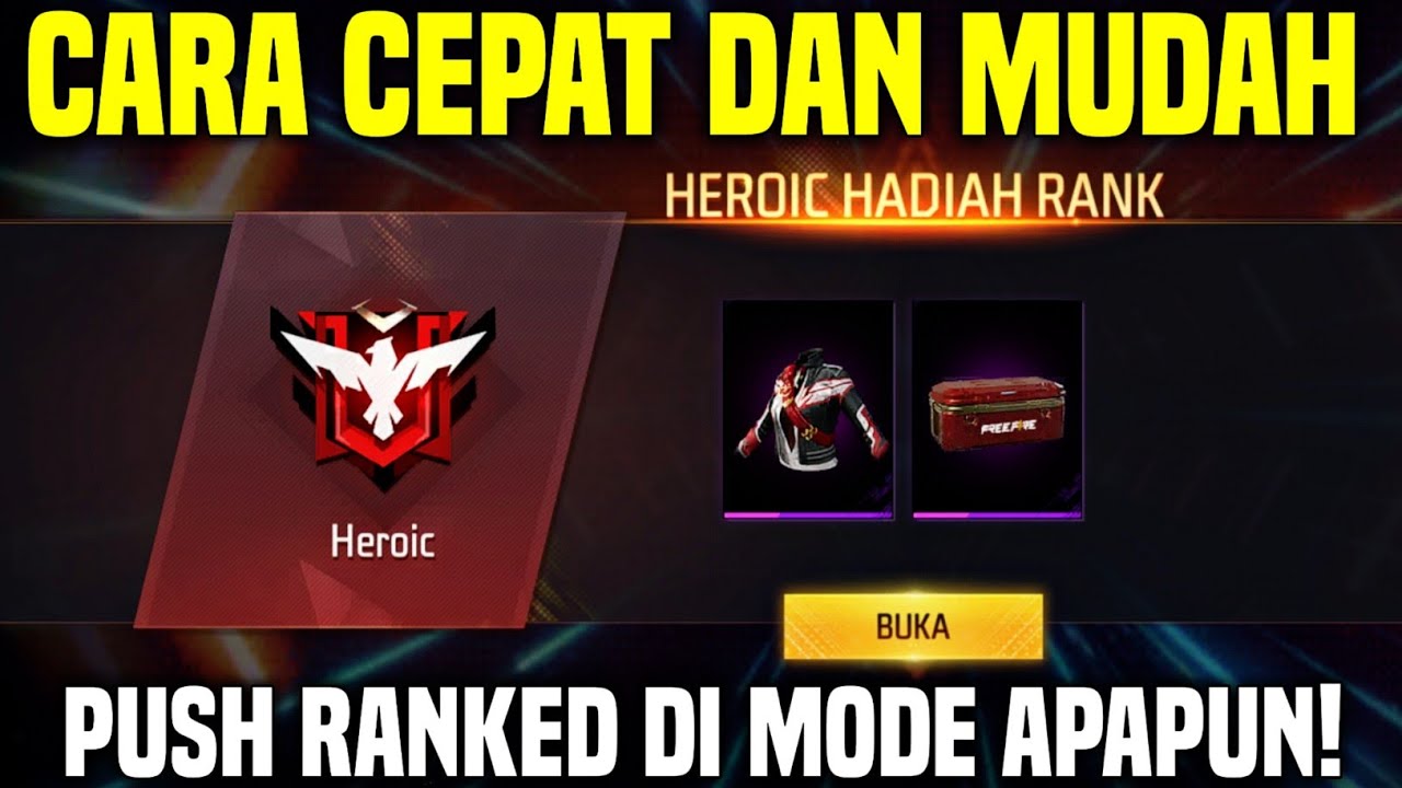 CARA CEPAT DAN MUDAH PUSH RANK DI MODE SOLO RANKED! - FREE FIRE - YouTube