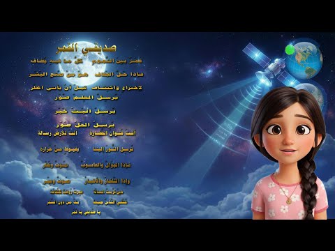 درس صديقي القمر ما هو القمر الصناعي العربية لغتي الصف الثالث بصوت الطالبة رحمة 