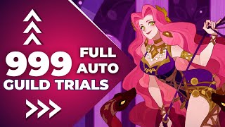 AFK arena // Medusa guild trial 999 level // FULL AUTO !