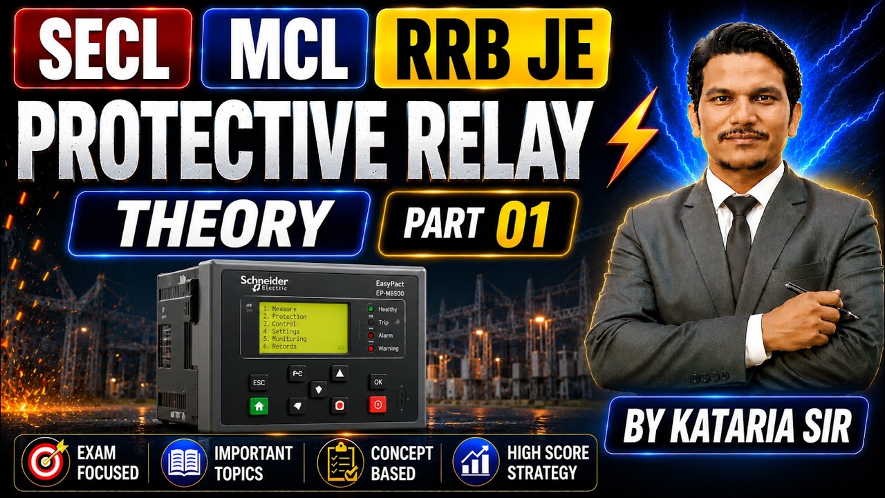 Protection Relay Theory Protective Relay Theory Part-01 | SECL MCL & RRB JE | Assistant Foreman ...