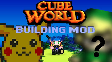 Cube World Building Mod Review Pt. 1 | How to Build! + How to Install!