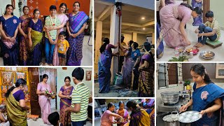 பந்தக்கால் வெச்சாச்சு 🥰 GRAND WEDDING NALUNGU CEREMONY AT HOME || Special day vlog with family