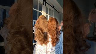 Showing my little sister the best hair hack✨ Overnight heatless princess curls tutorial 👸🏼👩🏻‍🦰