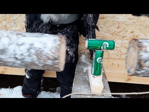 МЕГА ПРЕСС - прессуем алюминиевые банки и собираем алюминиевые банки