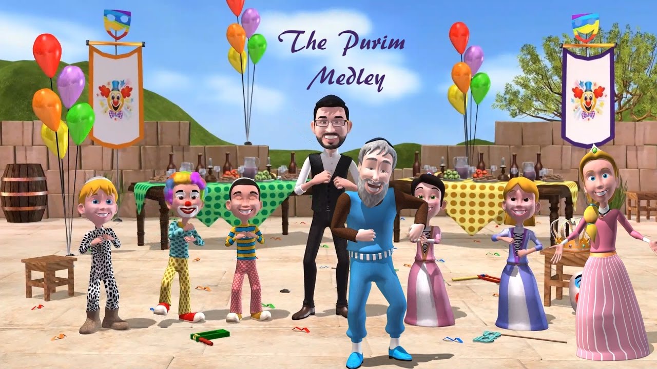 Purim Medley with Micha Gamerman Official Animation Video