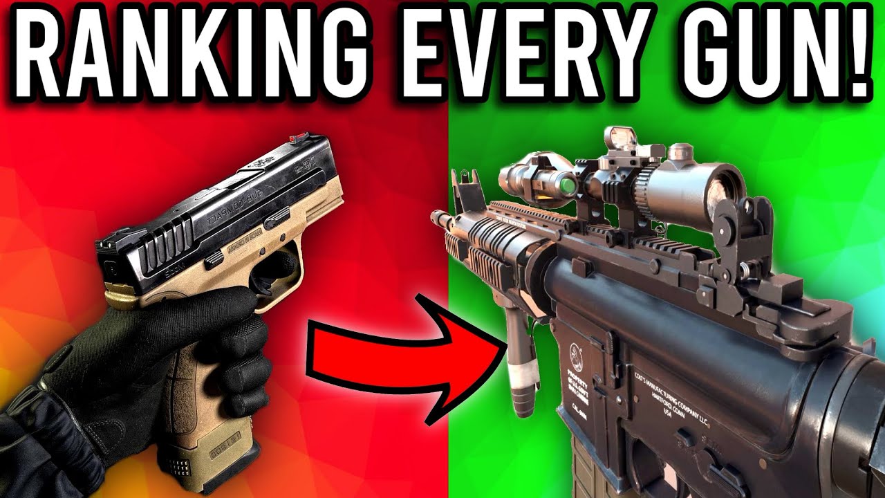 RANKING EVERY GUN IN PUBG FROM WORST TO BEST! 2022 UPDATED!