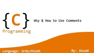 C Language Lesson 3: Comments  (Urdu/Hindi)