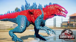 Khủng long siêu nhân Spiderman Indominus REX GODZILLA chiến đấu với khủng log Hulk - khung log