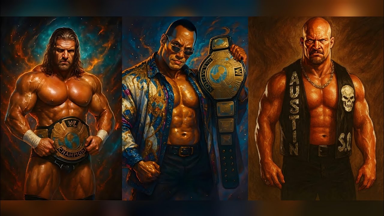 WWE2K25 - Triple H'99 vs The Rock vs Steve Austin (Pvp Triple Threat match)