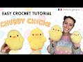 Chubby chick easter easy crochet tutorial  free amigurumi pattern step by step for beginners