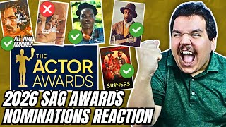 2026 SAG Awards Nominations REACTION (SINNERS Overperforms!!!)