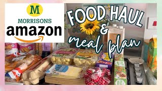 AMAZON PRIME MORRISONS FOOD HAUL & MEAL PLAN | GROCERY HAUL UK by Mummy Cleans 756 views 1 month ago 6 minutes, 30 seconds