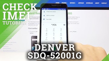 How to Find IMEI and SN in DENVER SDQ-52001G – Serial Number and IMEI Number