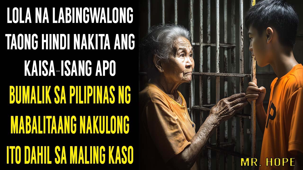 LOLA NA LABINGWALONG TAONG HINDI NAKITA ANG  APO, BUMALIK SA PILIPINAS NG MABALITAANG NAKULONG ITO