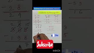 Subtraction by borrowing method. Let's help your child to learn subtraction by a easy method