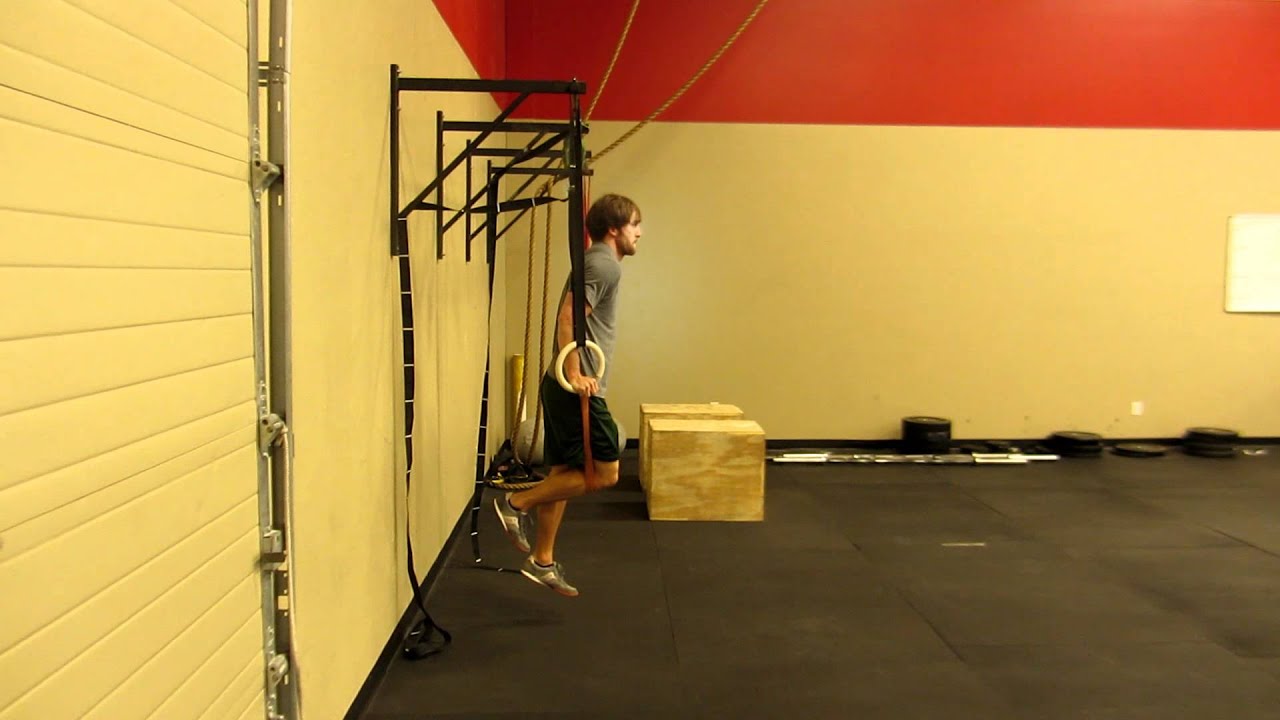 Band Assisted Ring Dips - side view - YouTube