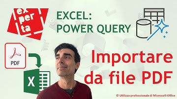 EXCEL - POWER QUERY: 📑 Importare dati da file PDF