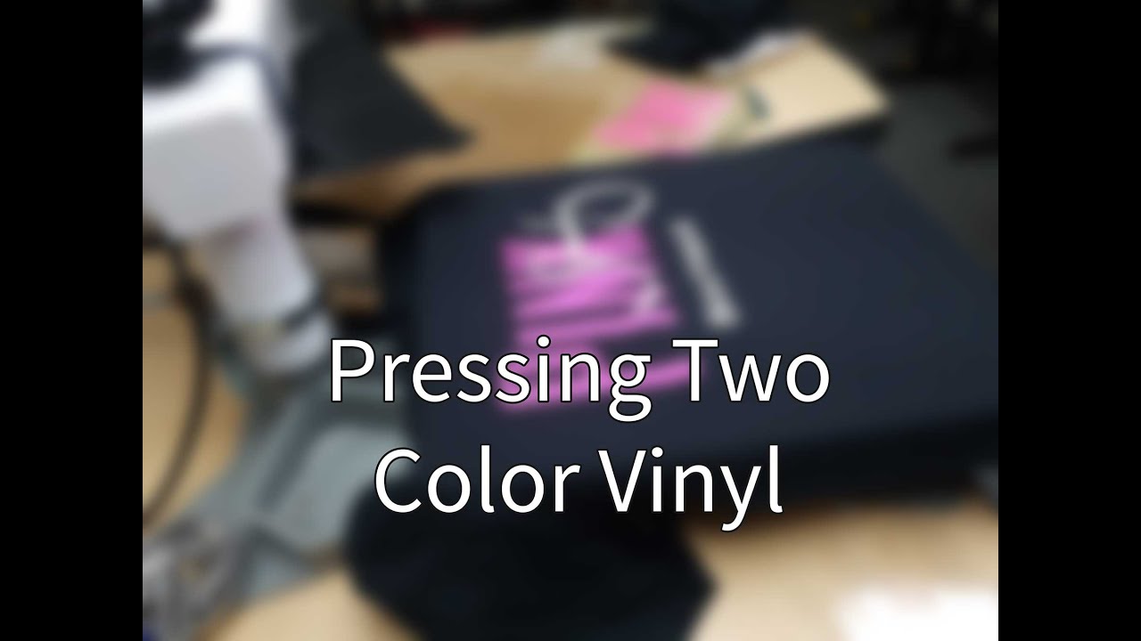 Pressing Two (2) color vinyl | Not Overlapping | Heat Transfer | Custom Shirts