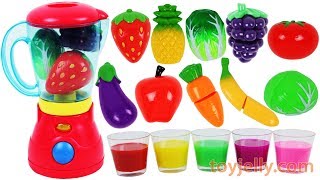 Learn Colors with Fruit Blender Toys Slime Clay Surprise Toys Nursery Rhymes Best Kids Videos