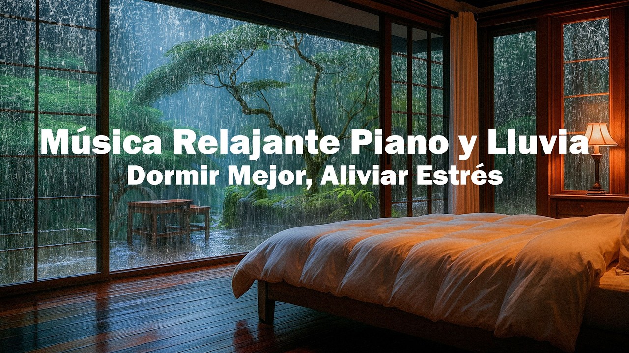 Música Relajante para Dormir – Lluvia Nocturna y Piano para Eliminar el ...