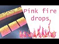 Saponification  froid savon maison  pink fire drops