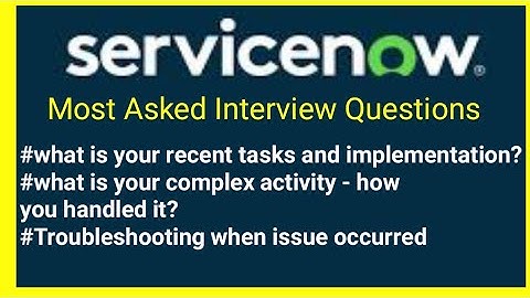 what you implementation and troubleshooting issues #servicenow #interviewquestions