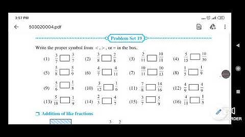 Problem set-19 Std.5th. Subject-Maths
