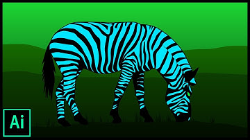 Illustration of Zebra in Adobe Illustrator | Time lapse | Speed Art | Artideus