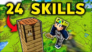 LEARNING 24 MINECRAFT SKILLS IN 24 HOURS