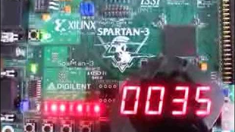 Xilinx Spartan-3 starter board experiment