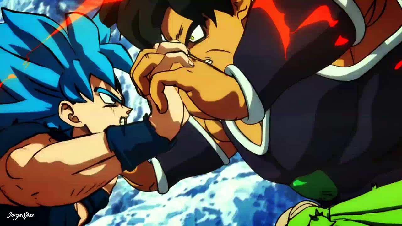6. Goku Blue Hair vs Broly - wide 10