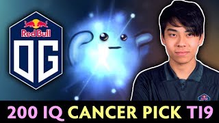 200 IQ CANCER PICK on TI9 — OG.Ana CARRY IO the WISP screenshot 4