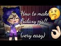 How to make galaxy pjs!!~gacha life tutorial~{very easy}