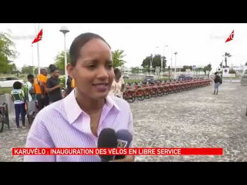 Inauguration de la 1ère station de vélos électriques de Guadeloupe -  Reportage Canal 10 du 18/07/22