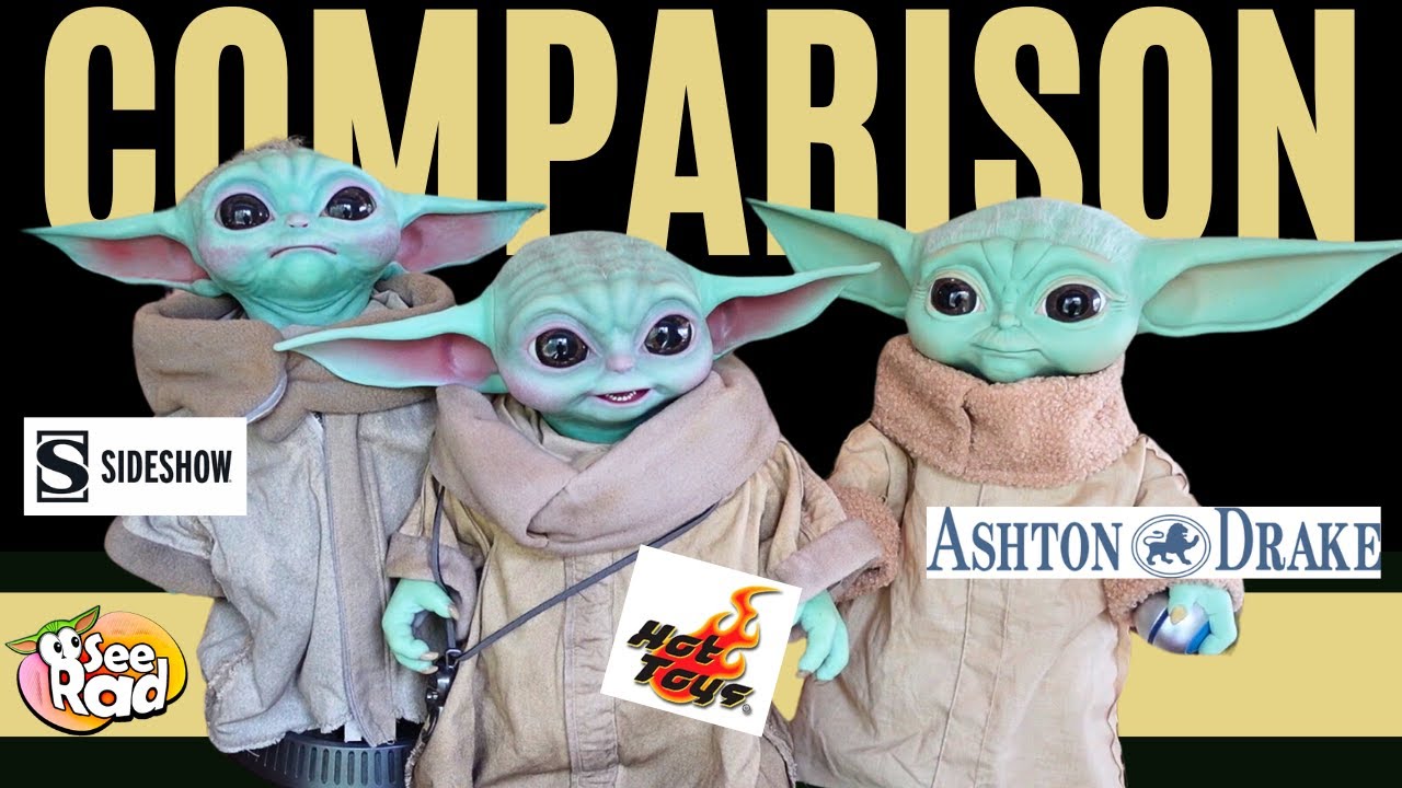 Сравнение полноразмерных фигурок Грогу от Sideshow, Hot Toys и Ashton Drake!