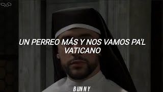 BATICANO - Bad Bunny | Nadie Sabe Lo Que Va A Pasar Mañana (Letra//Lyrics)