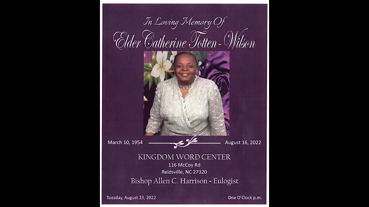 Elder Catherine Totten - Wilson