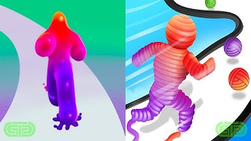 Blob Runner 3D Vs Rope-Man Run Android iOS Mobile Gameplay Walkthrough 13733