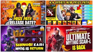 4.4 NEW NARUTO PRIZE PATH FULL LOOK😍| M416 SHINOBI KAMI IS RETURN🔥| BLOOD SCAR-L IS BACK🤯PUBGM/BGMI screenshot 1