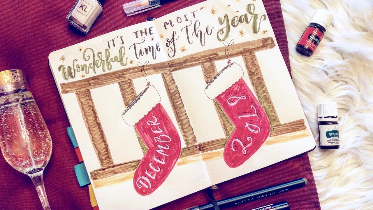 Plan With Me December 2018 | Festive Bullet Journal Setup
