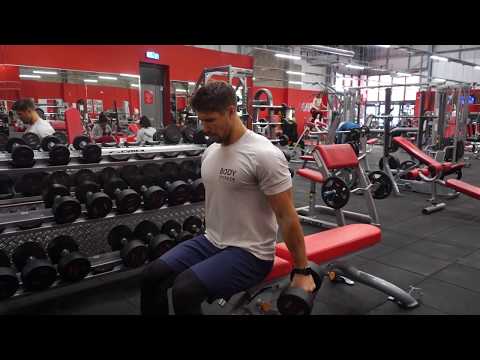 Seated Zottman Curl with Fat Gripz