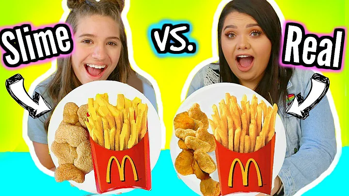 Making FOOD Out Of SLIME! Slime VS Food With Macke...