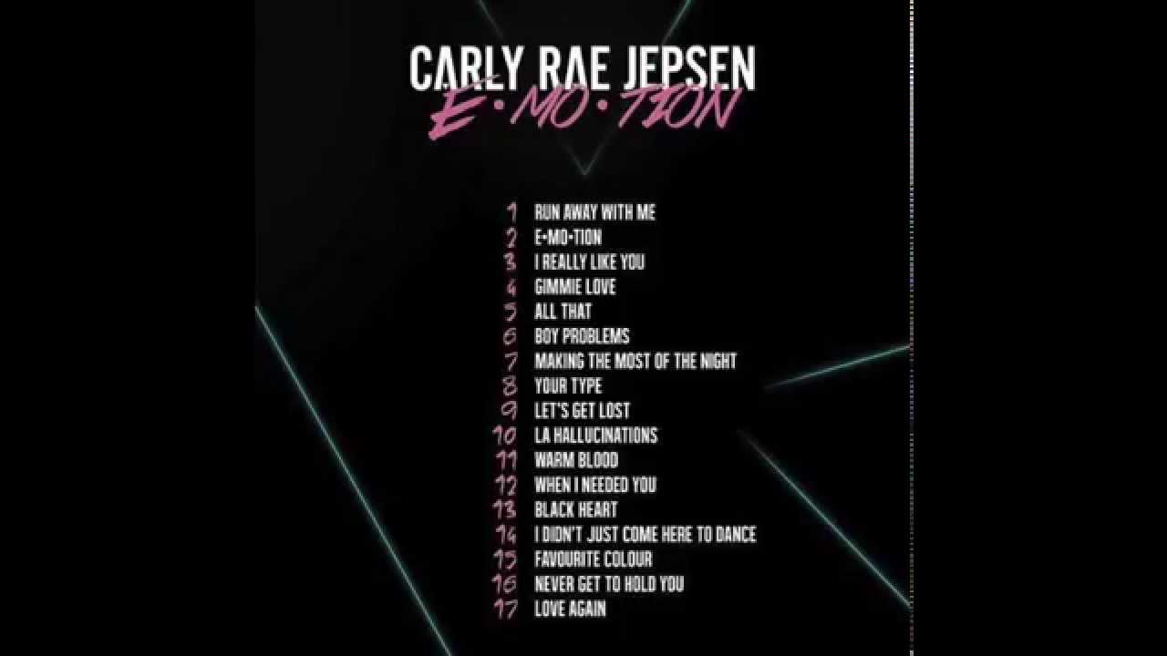 Carly Rae Jepsen Emotion Deluxe Back Cover Carly Rae Jepsen Emotion Deluxe Back Cover